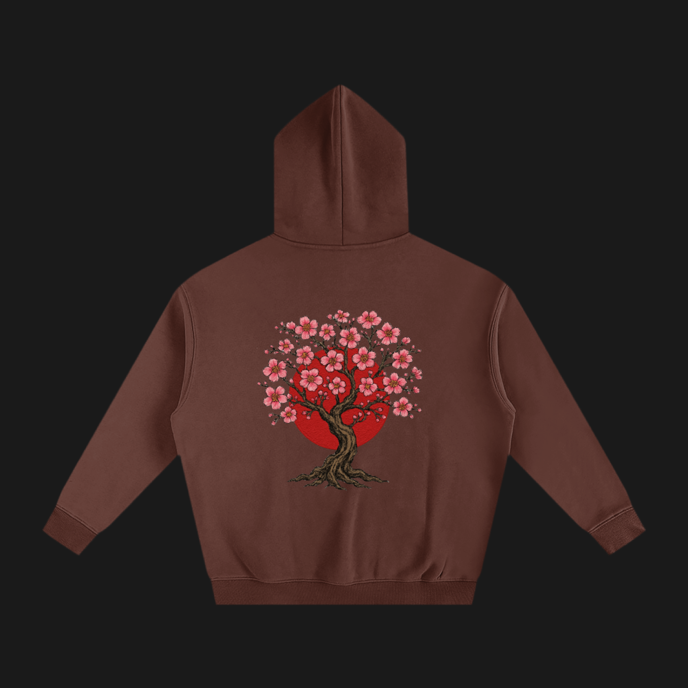 Oversize Fleeced Sakura Hoodie