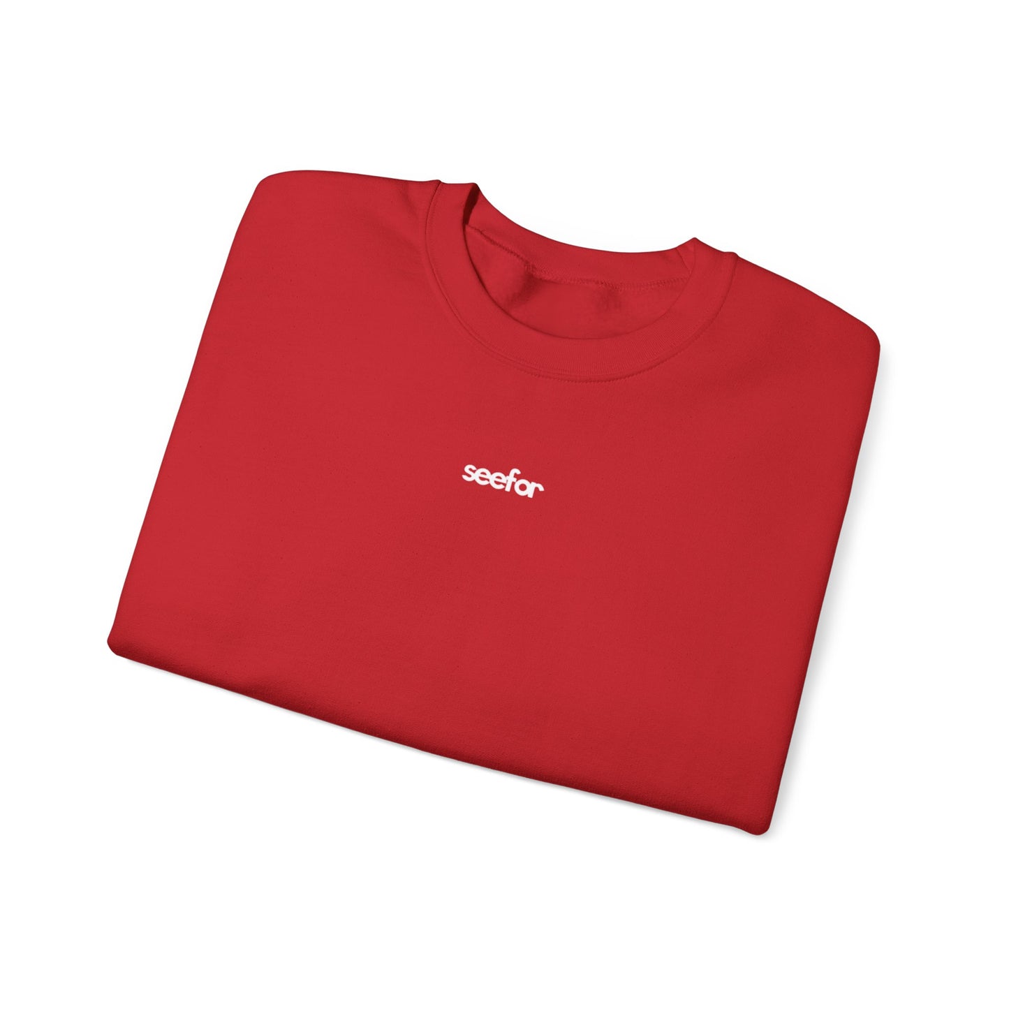 Seefor Essentials Red Embroidered Heavy Sweatshirt