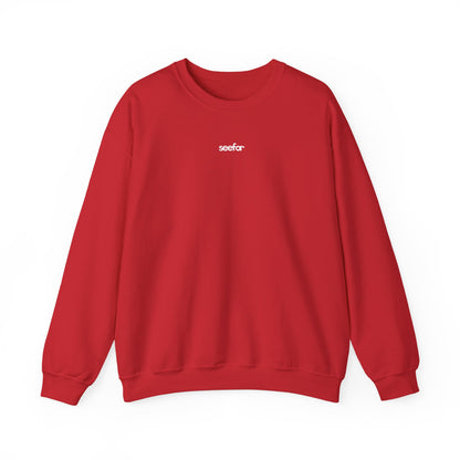 Seefor Essentials Red Embroidered Heavy Sweatshirt