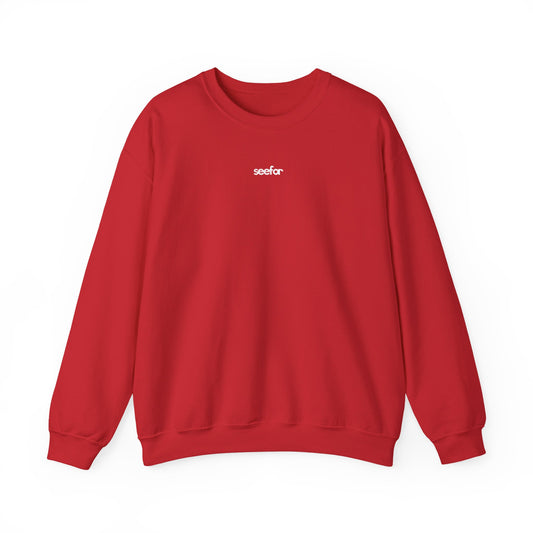 Seefor Essentials Red Embroidered Heavy Sweatshirt