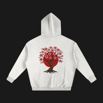 Oversize Fleeced Sakura Hoodie