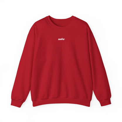 Seefor Essentials Red Embroidered Heavy Sweatshirt
