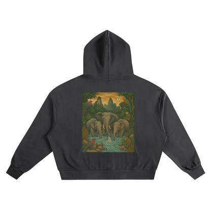 Boxy Oversized Thai Elephant Hoodie